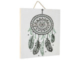 Handcrafted Monochrome Dream Catcher Wall Art 30x2cm V637-33778WAL