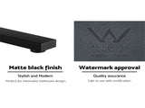 Cefito Bathroom Mixer Spout Wall Bath Tap Square Swivel Bathtub Black TAP-A-SPOUT05-BK