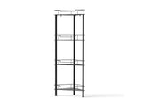 Artiss 4 Tier Floor Standing Corner Shower Caddy Bathroom Organizer Black BSR-B-4T-110H-BK