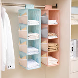 Hanging Closet Organizer and Storage 4-Shelf Shelves Wardrobe Clothes Organization Closets Shelf V1192-AZ-W-14752