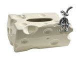 Tissue Box Cover Ceramic Rectangular Stylish Elegant Decorative Napkin Box Holder for Desktop Coffee V1294-YM0710-3117230216911