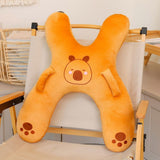 Sinyiin Kids Friendly Car Seat Neck Pillow Headrest Pillow With Plush Cover V1369-AZ3-W-16980