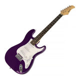 Karrera 39in Electric Guitar Music 6-String Instrument Full Size Purple EGP-5W-PU