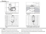 Dog Water Dispenser for Cage Leakproof Crate Auto Feeding Water Bottle for Dogs & Rabbits Nozzle Top V1370-AZ4-01273