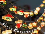 10M 80-LED Christmas Fairy String Lights Santa/Snowman/Wreath Battery-Powered Warm White Decor for V1107-CHRISTMAS FAIRY STRING LIGHTS2