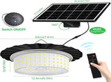 244 LED Solar Motion Sensor Pendant Light - IP65 Waterproof Barn/Patio Light with 4 Remote Modes and V888-ELOSUNG42343