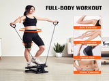 Stair Stepper, Mini Stepper for Exercise at Home, Hydraulic Fitness Stepper with Resistance Bands, V952-MNTBJWSBBSSX4567IV9