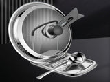 2X Cooking Spoon Rest with Lid Holder, Kitchen Utensil Rest with Drip Pad,Countertop Organiser Rack V1369-AZ3-W-11438