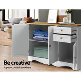 Artiss Buffet Sideboard 3 Doors - BERNE White FURNI-P-MED-03-WH-AB