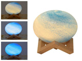 Innovative Colorful Remote Control Night Light Dimming Bedside Glass Decorative Planet Table V1294-YM0901-3119240071011