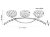 3 Arms European Classic Arch Iron Crystal Ball Romantic Candlelight Dinner Candlestick V1294-YM0901-US-JY16256-02