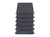 6Pcs 3 Inch Trapezoid Furniture Risers Sofa Leg Pads for Bed Table Cabinet Sofa Feet Black V1294-YM0716-3116220007911