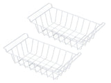 2pcs Refrigerator Freezer Baskets Large Household Wire Storage Basket Bins Organizer with Handles V1294-YM0901-3113230225714
