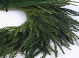 Artificial Norfolk Pine Wreath 60cm Faux Xmas Green Pine Hanging Wreath for Front Door Home Decor V1294-YM0901-240830FB05-2
