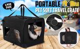 Portable Soft Dog Cage Crate Carrier XL BLACK V274-PET-3002XL-BK
