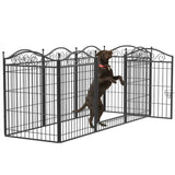 8 Panel Pet Playpen Gate Extension w/ Lockable Door V178-66944