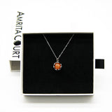 Gift Box - Aroma Necklace White Gold - Planet Solstice Sunburst Purify Oil Blend V760-GBAJ - 3
