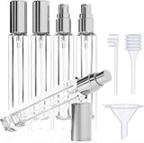 15-Piece/3-Set Sliver Premium Glass Travel Perfume Atomizer Set - 10ml Portable Refillable Sprayers V888-ELOSUNG45753