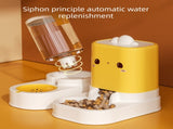 Green Cat & Dog Automatic Feeder & Waterer Set 2-in-1 Dry & Wet Separation Station with 2200ml V888-ELOSUNG50009