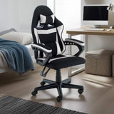Sarantino Antre Kids Study Gaming Chair Black White Computer Seat Adjustable Height Ergonomic S CH-MLM-691-BKWH