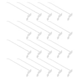 20Pcs White Slatwall Peg Hooks for Supermarket Display Stable Load Bearing Retail Organizer V1192-AZ-W-28447