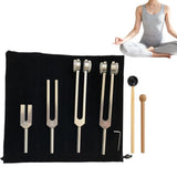 4PCS Tuning Fork Set With Mallet Sound Tool Sensory Tuning Forks V1308-DSZKI-167