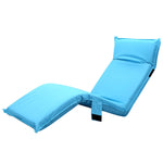 Artiss Floor Lounge Sofa Camping Chair Blue FLOOR-OUT-0302-BU