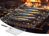 Extra Large Grill Basket for BBQ Heavy-Duty Stainless Steel Grill Accessories for Fish, Shrimp, V1366-AZ2-W-18151