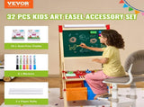 Easel Accessory Set, 32 PCS Kid's Art Easel Painting Kit Including Chalks, Dry-Erase Markers & Paper V767-VVR-MZKETHJPJBBH0DQ35V0