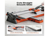 600 mm Manual Tile Cutter, Upgraded Sliding Head Cutting Tool with Spring-Loaded Base, Angle Fence, V952-DHDZHDTSJK06UFL78001V0