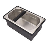 Coffee Knock Box Rubber Coffee Box with Removable Stainless Steel Ground Container for Cafe Bar L V1294-YM0703-3118230088812