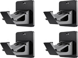 8 Pack Universal Curtain Rod Holders, No Drill Curtain Rod, Self Adhesive Curtain Rod V1107-115-82235-BLK-8PACK
