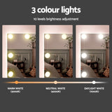 Artiss Dressing Table Set Stool 10 Led Bulbs White FURNI-L-DRESS06-LED-WH-AB