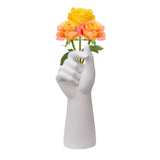 Table Vase White Color 10cm Long Ceramic Vases Decorative V1294-YM220927TW05-1-0421