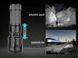 P70 High Power Flashlight Portable Outdoor Torch Rechargeable LED Light V1263-JX-4312