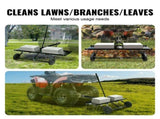 Tow Behind Dethatcher, 1219mm Tow Dethatcher with 24 Spring Steel Tines, Lawn Dethatcher Rake for V952-QXSCJ48QYGLJ9DV44V0