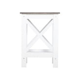 Coastal Side Table in White and Grey V369-LT8125