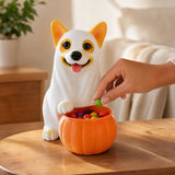 Clearance! Halloween Ghost Dog Candy Bowl, Spooky Resin Ghost Dog Figurine, Orangide Candy Bowl V1369-AZ3-W-21693