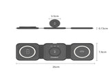 CHOETECH T588-F-BK 3-in-1 Foldable Fast Wireless Charger for Phone/Watch/Earphone V28-ELECHOT588FBK