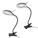Clip On Magnifying Glass with Light Iron and PP Adjustable LED Magnifying Desk Lamp for Soldering V1294-YM0706-3117230248311