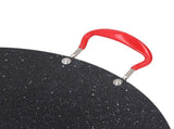 Korean Grill Pan Non Stick Round Portable BBQ Flat Griddle Outdoor Camping Home Barbecue Tray M V1294-YM0901-3111240230212