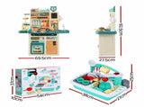 Keezi 2 Piece Kids Pretend Kitchen and Washing Playset Sink Toys PLAY-KITCHEN-SINK-CFLX2