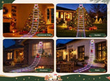 Jingle Jollys 3.5M Christmas Lights 300 LED Ladder Light with Santa Claus Decor XMAS-MOT-D-LADDER-MC