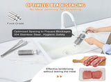 Commercial Meat Tenderizer, Heavy Duty Stainless Steel Kitchen Tool with Handle, Meat Tong, and V952-DDNRJ17INCH4R7F1XV3