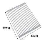 Foldable Stainless Steel Dish Rack, Silver V1237-ZY-506-0406