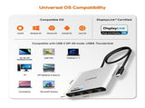 mbeat USB-C Quad 4K HDMI DisplayLink Adapter with PD Pass-through V186-MB-DLA-CQ4H