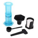Coffee Press Portable Coffee Maker Household Press Drip Coffee Machine with 400Pcs Filter PaperBlue V1294-YM0901-3118210019012
