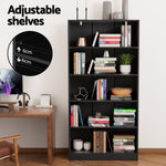 Artiss Bookshelf 5 Tiers ANTON Black FURNI-Q-BSHELF-04-BK-AB