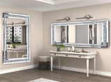 Xxxl Large Gorgeous Diamond Wall Mirror Crushed Crystal Long Full Length Mirror V767-JJ-XM798-G1