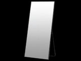 Yezi Rectangular Full Length Mirror 165x60cm Black Standing Floor Wall Leaning DECO1040-BK-165X60-AU